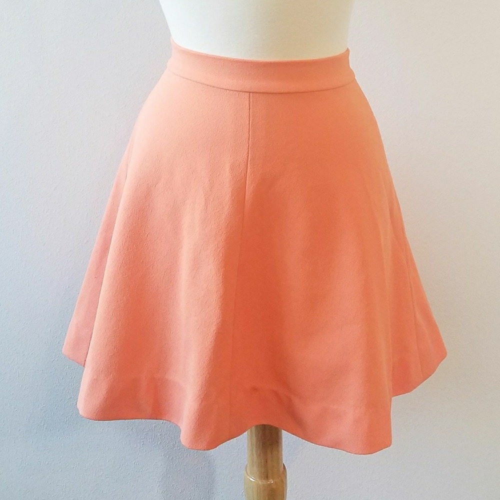 Vintage 1960's Skater Style Peach Skirt